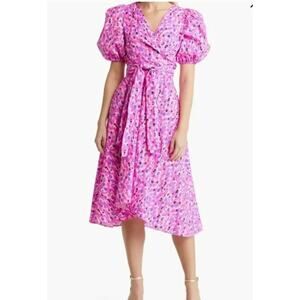 Lilly Pulitzer Women’s Dress Juney Elbow Sleeve Cotton Midi